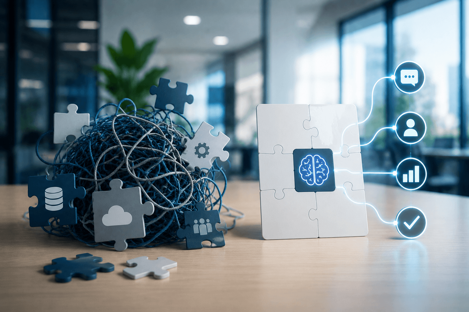 Cómo implementar la IA en una empresa: el framework que funciona en 4 fases